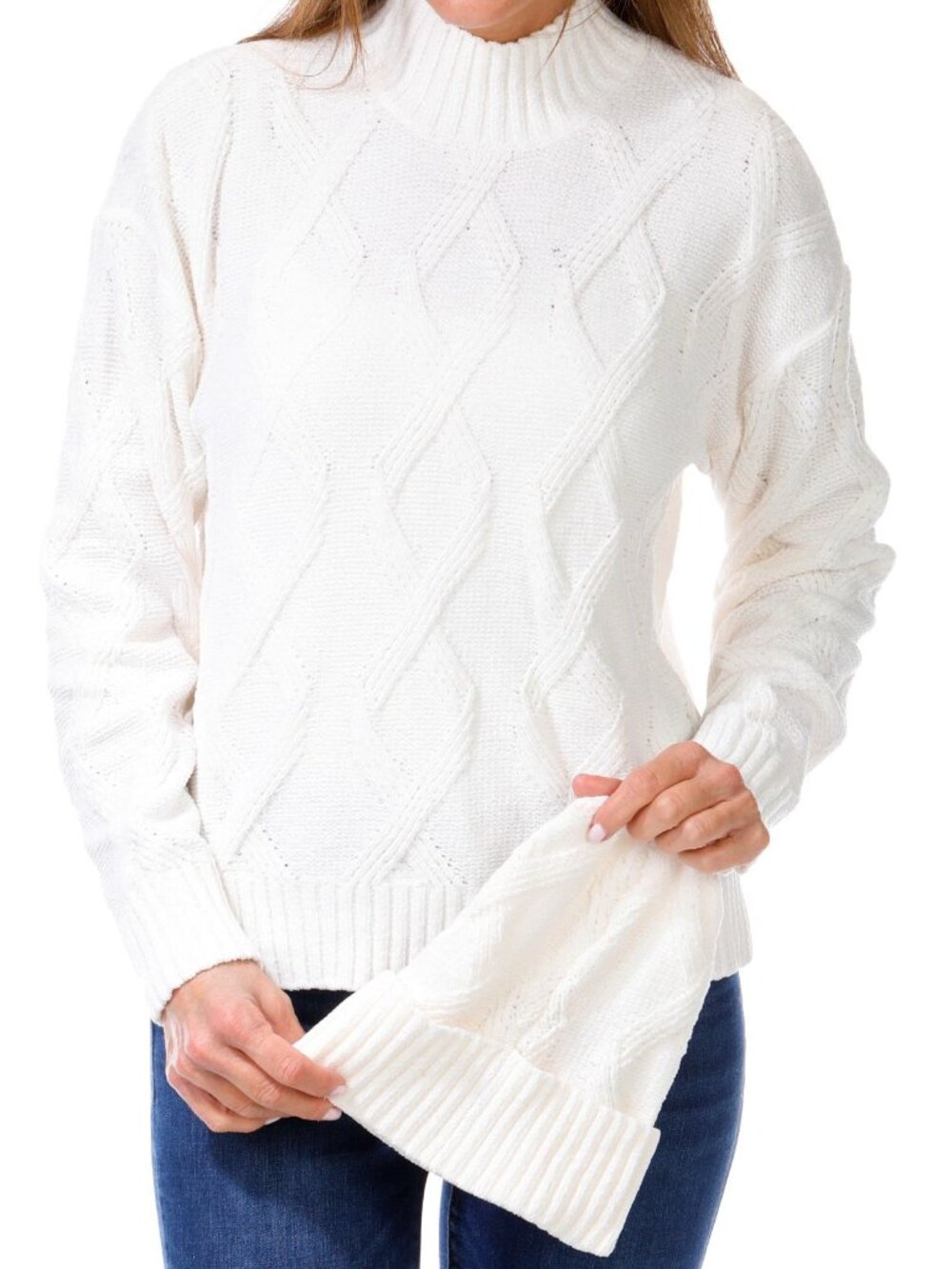 Two Piece Sweater & Beanie Hat Set